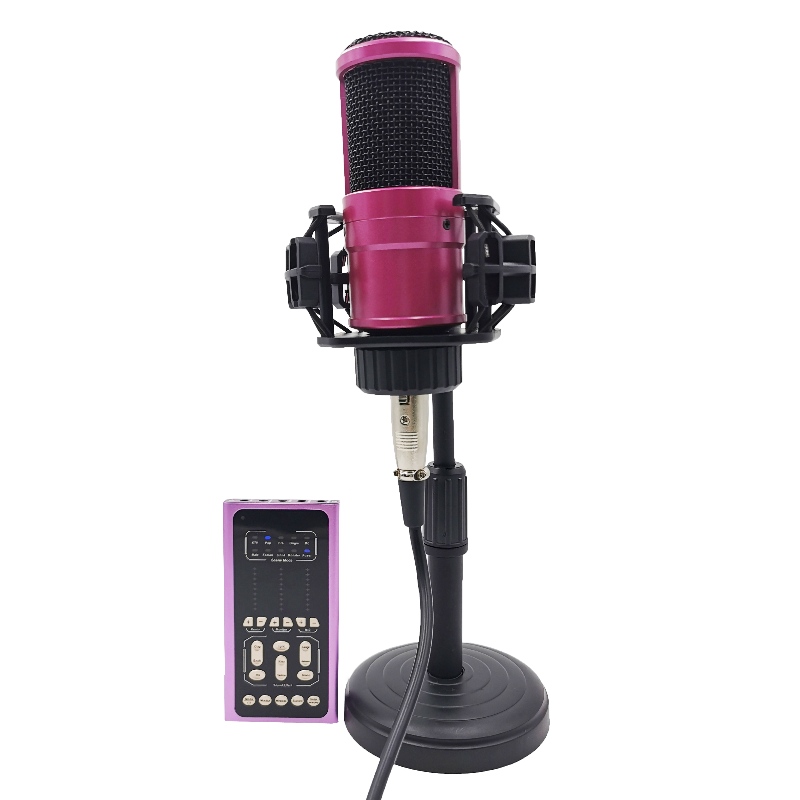 FB-LSC500 Super Slim Size Multifunkcionális hangváltó Élő hangkártya és mikrofon készlet